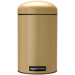 Brabantia Retro Pedal Bin, Almond, 12L